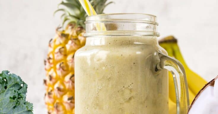 Cholesterol Lowering Pineapple Kale Smoothie Recipe