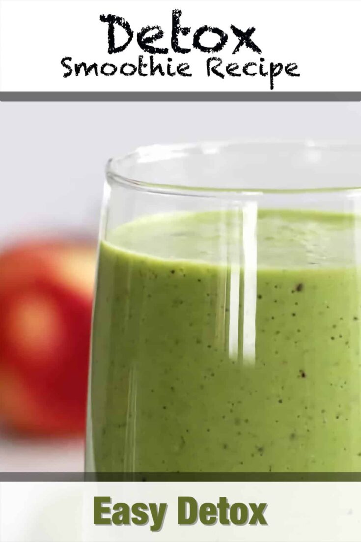 easy detox smoothie recipe pin