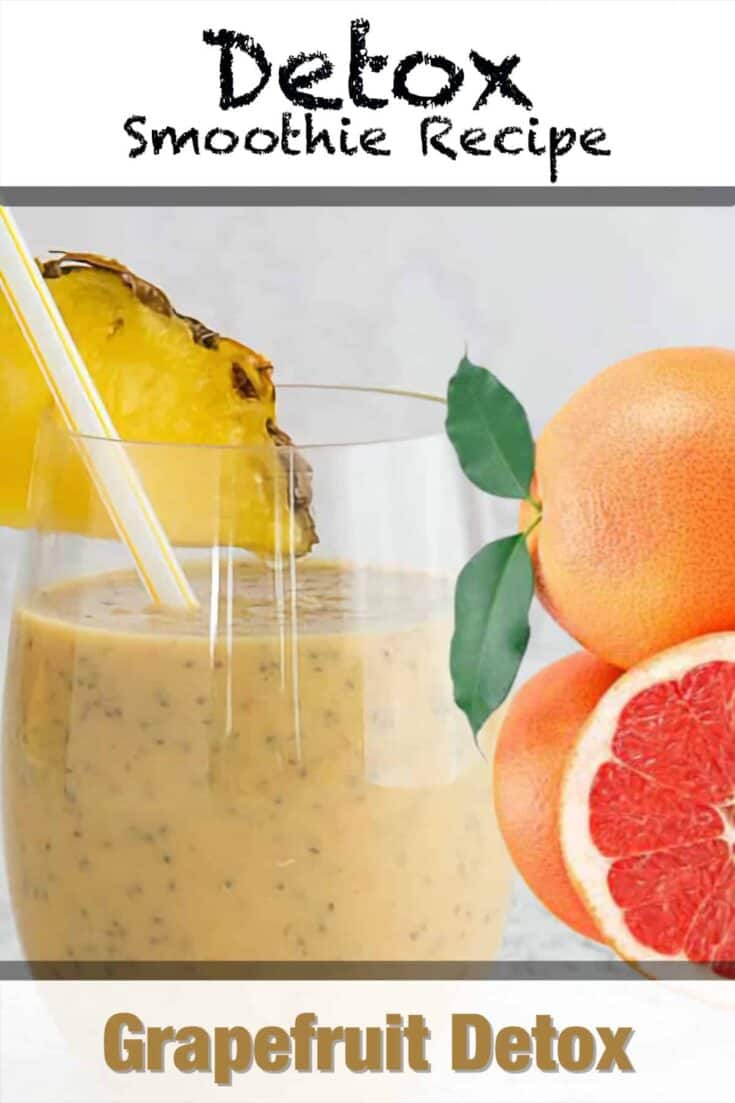 grapefruit detox smoothie recipe pin