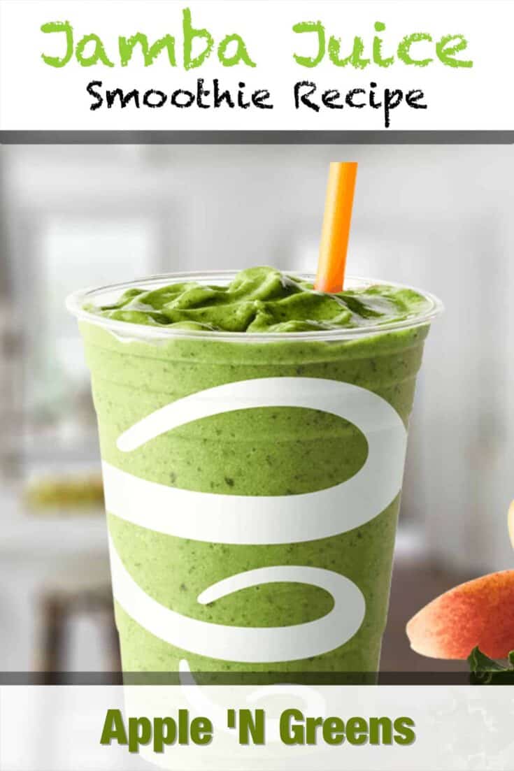 jamba juice apple n greens smoothie recipe pin