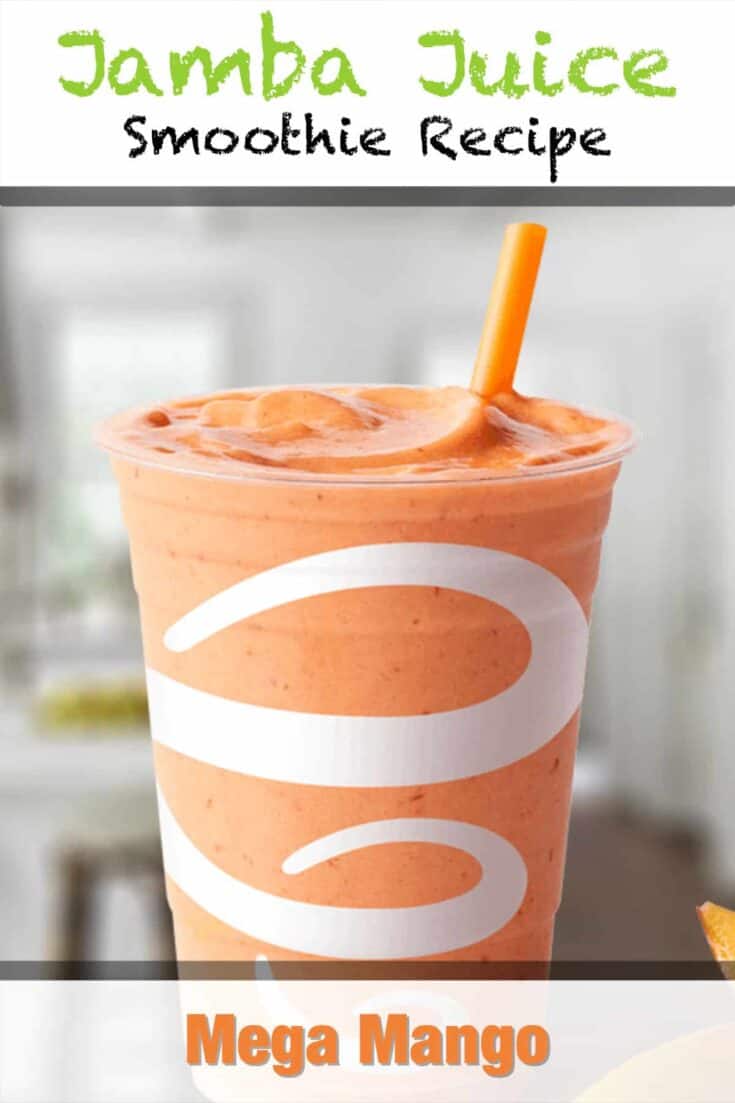 jamba juice mega mango smoothie recipe pin