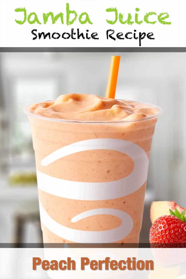 jamba juice peach perfection smoothie recipe pin