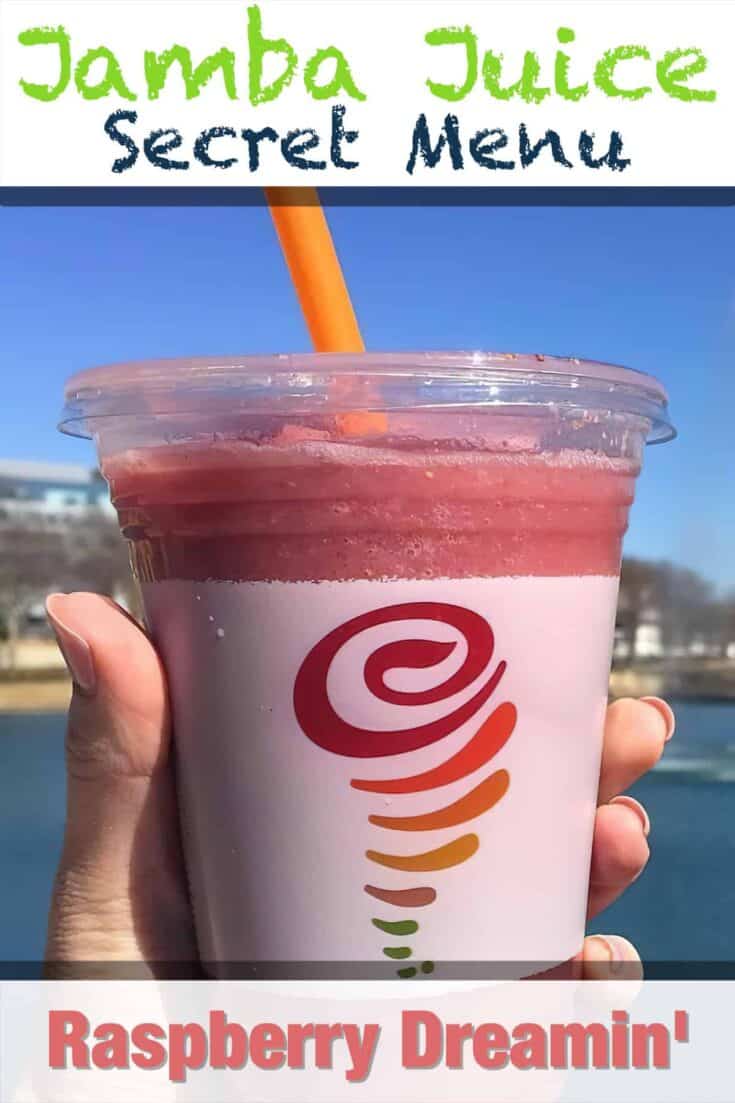 jamba juice secret menu raspberry dreamin smoothie recipe pin