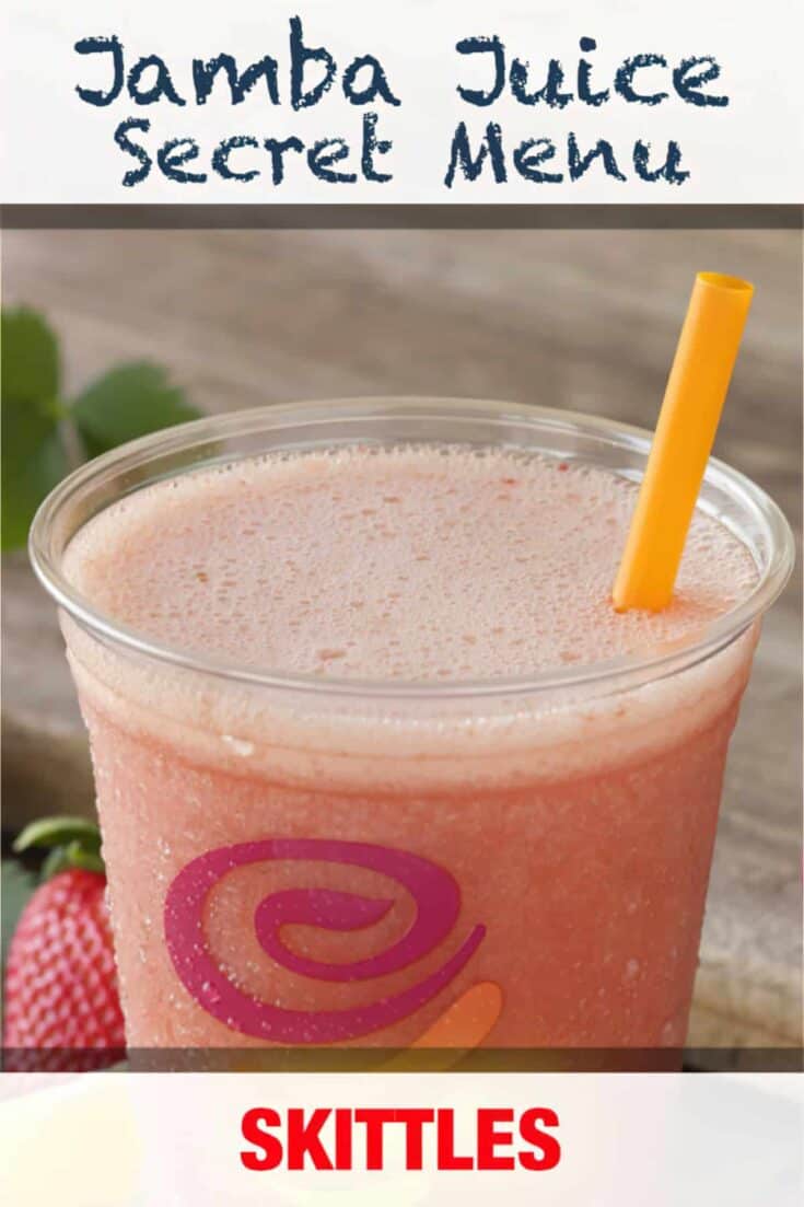 jamba juice secret menu skittles smoothie recipe pin