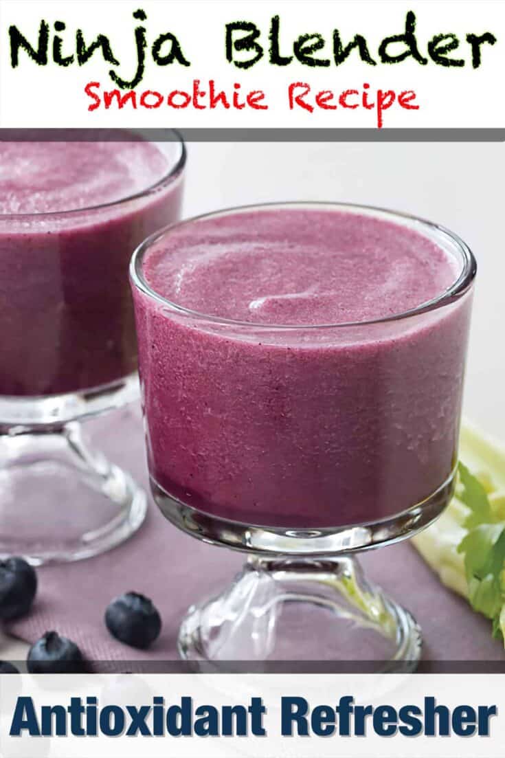 ninja blender antioxidant refresher smoothie recipe pin