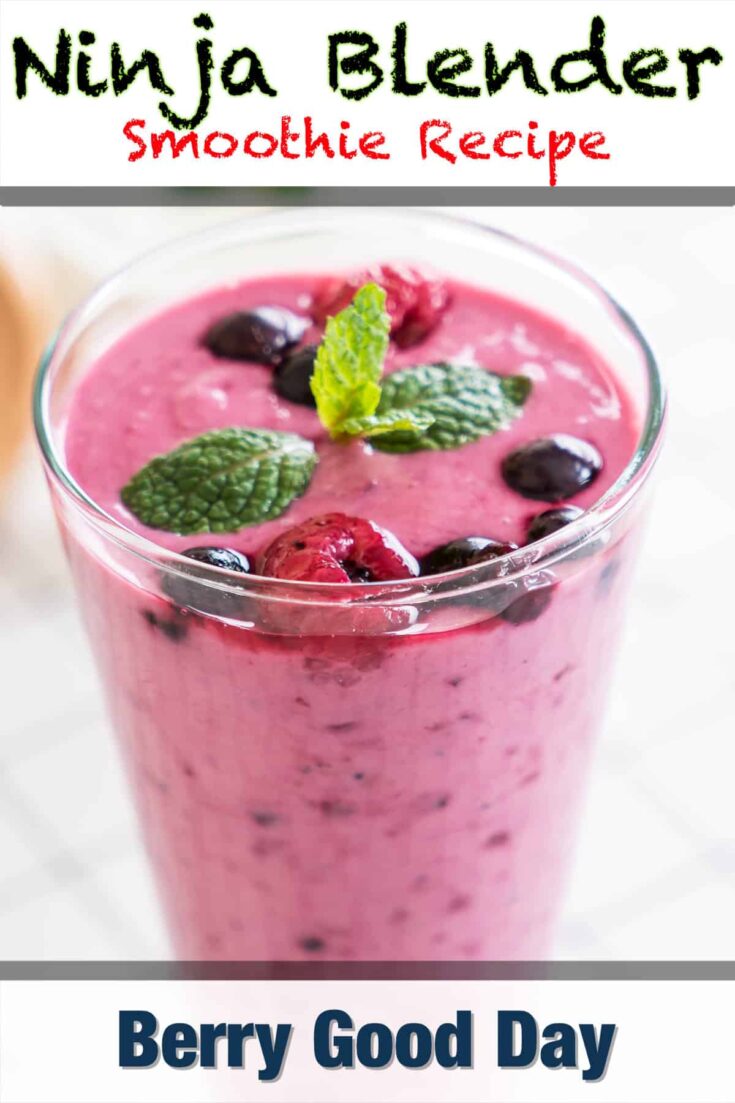 ninja blender berry good day smoothie recipe pin