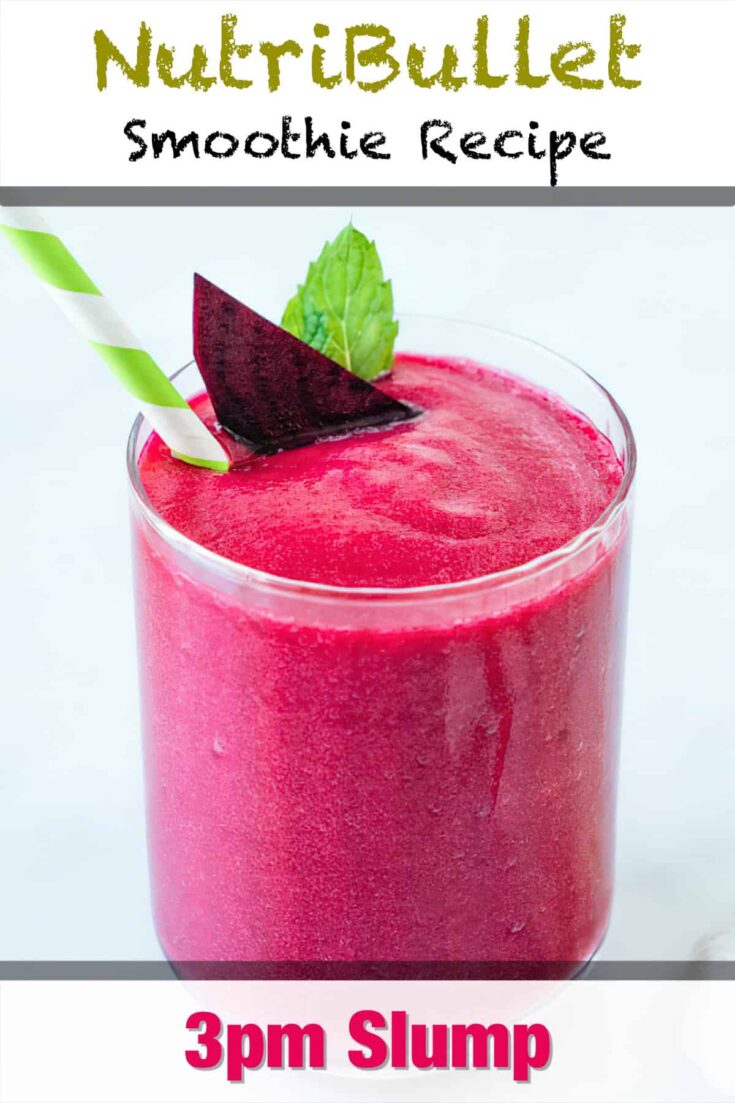 nutribullet 3pm slump smoothie recipe pin