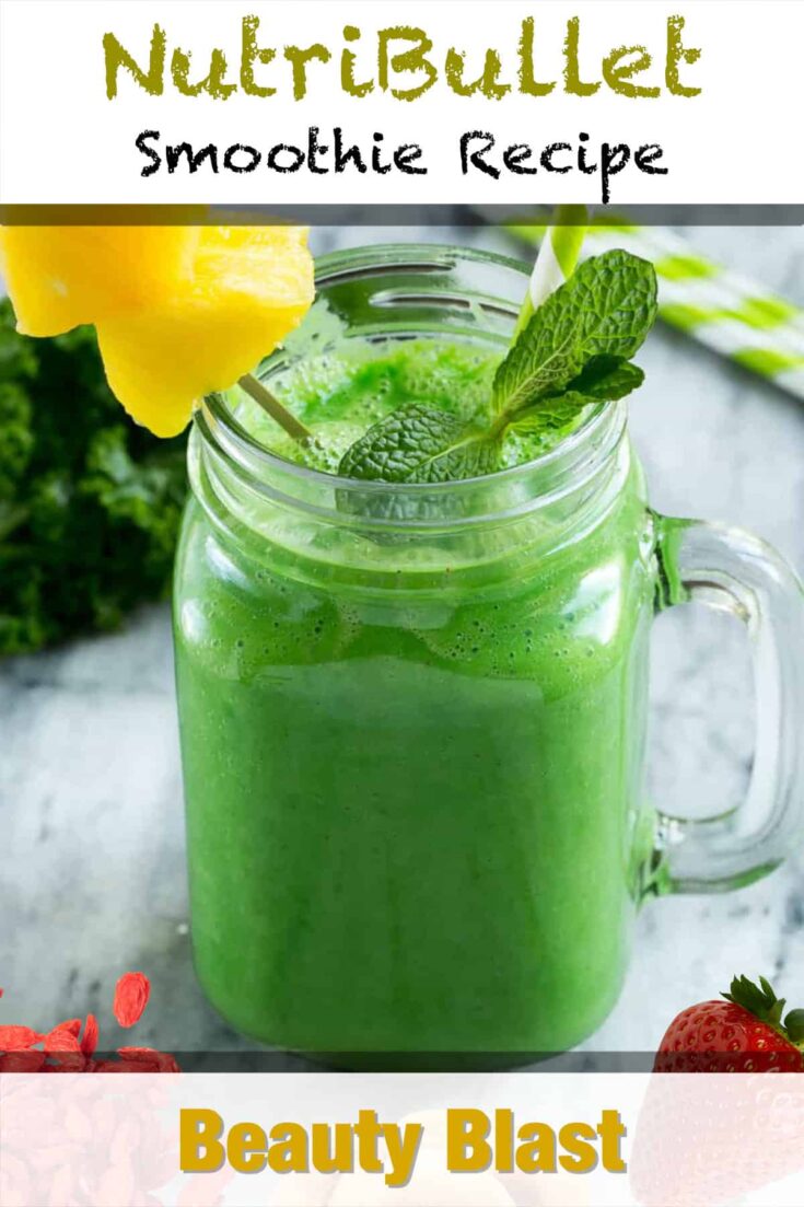 nutribullet beauty blast smoothie recipe pin