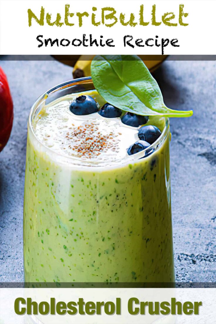 nutribullet cholesterol crusher blast smoothie recipe pin