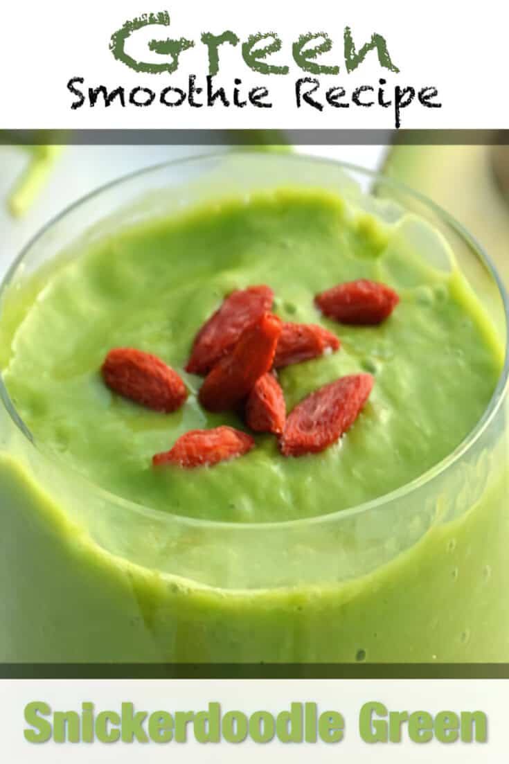 snickerdoodle green smoothie recipe p